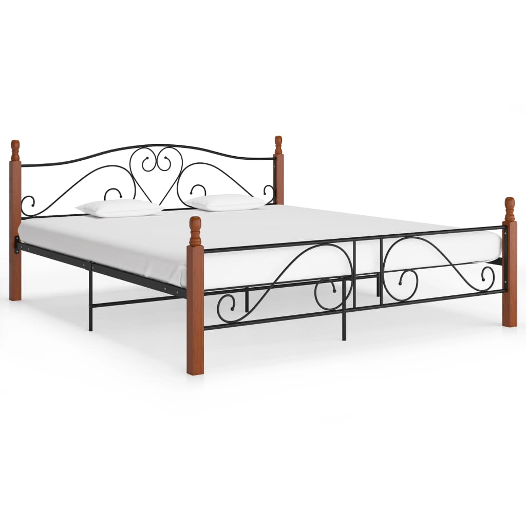 Bed Frame Without Mattress Black Metal