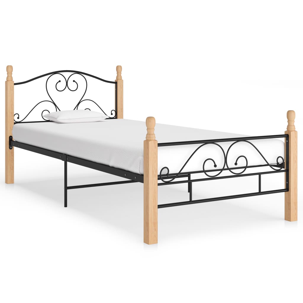 Bed Frame Without Mattress Black Metal