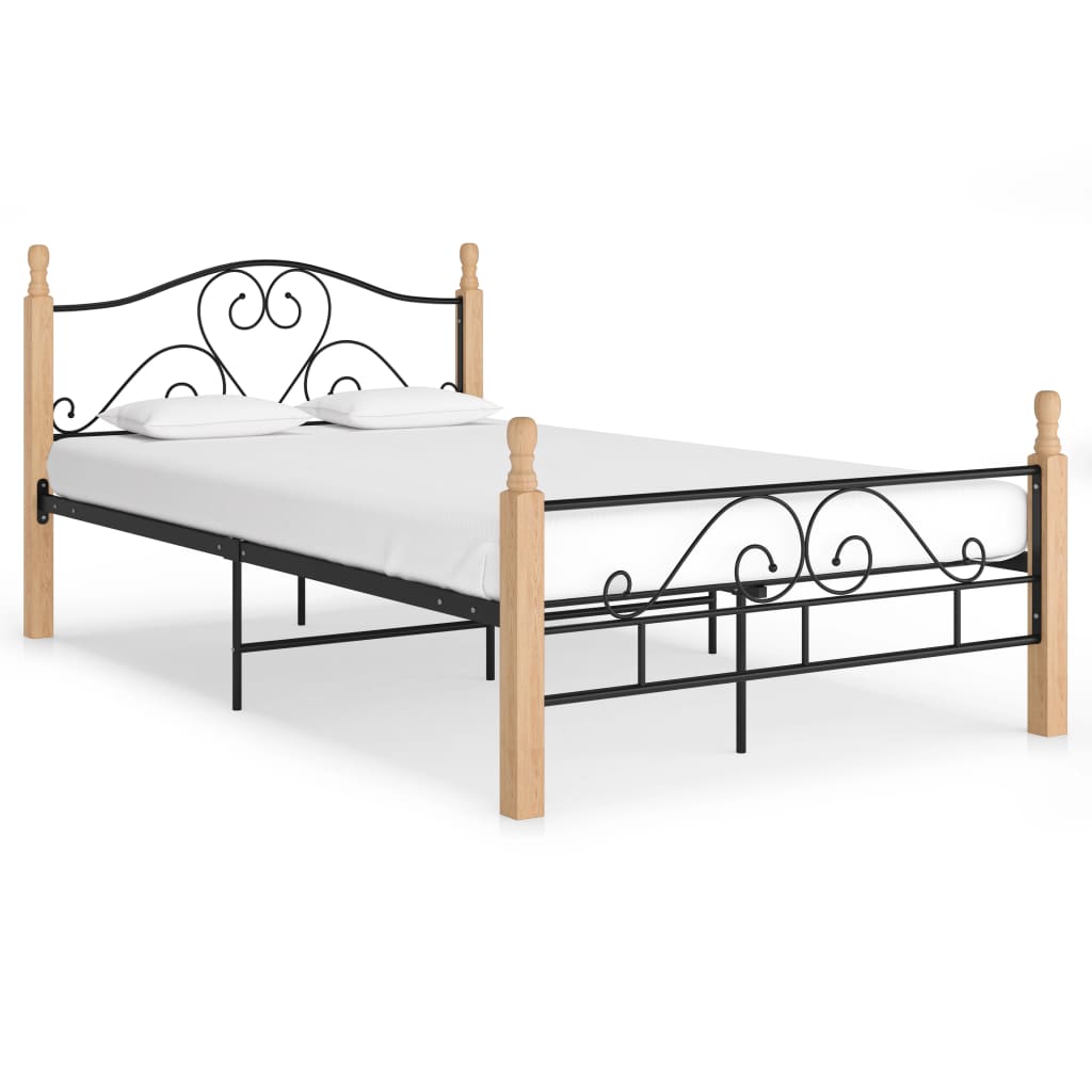 Bed Frame Without Mattress Black Metal