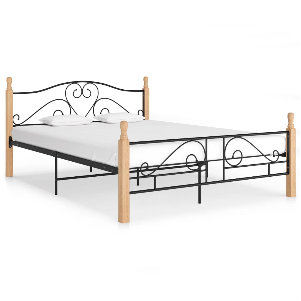Bed Frame Without Mattress Black Metal