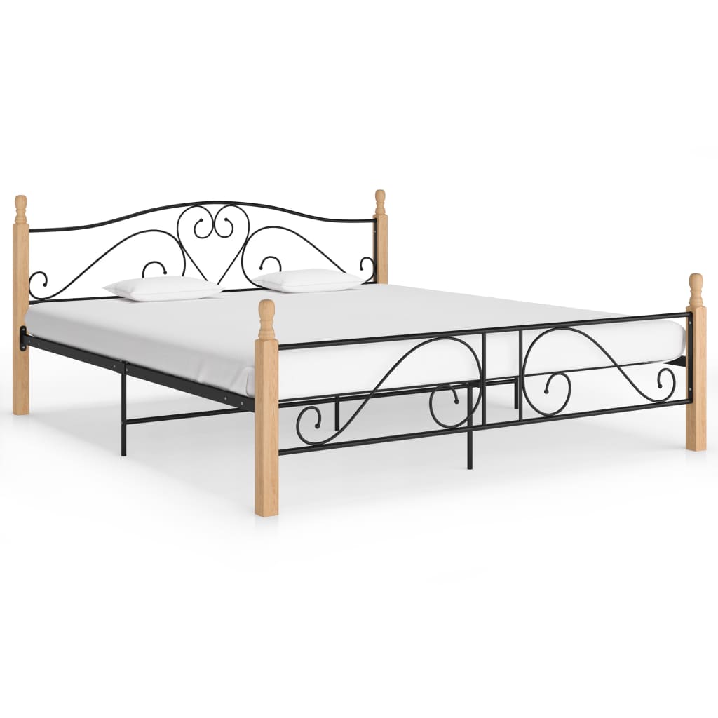 Bed Frame Without Mattress Black Metal