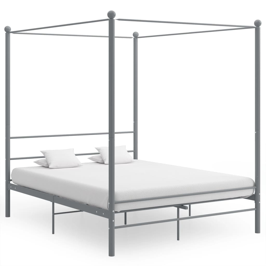 Canopy Bed Frame Without Mattress Metal