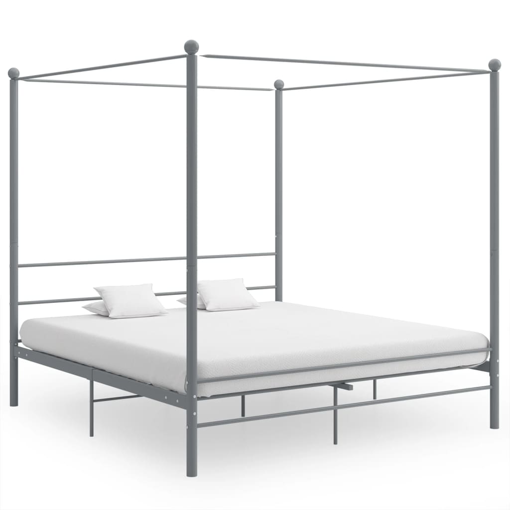 Canopy Bed Frame Without Mattress Metal