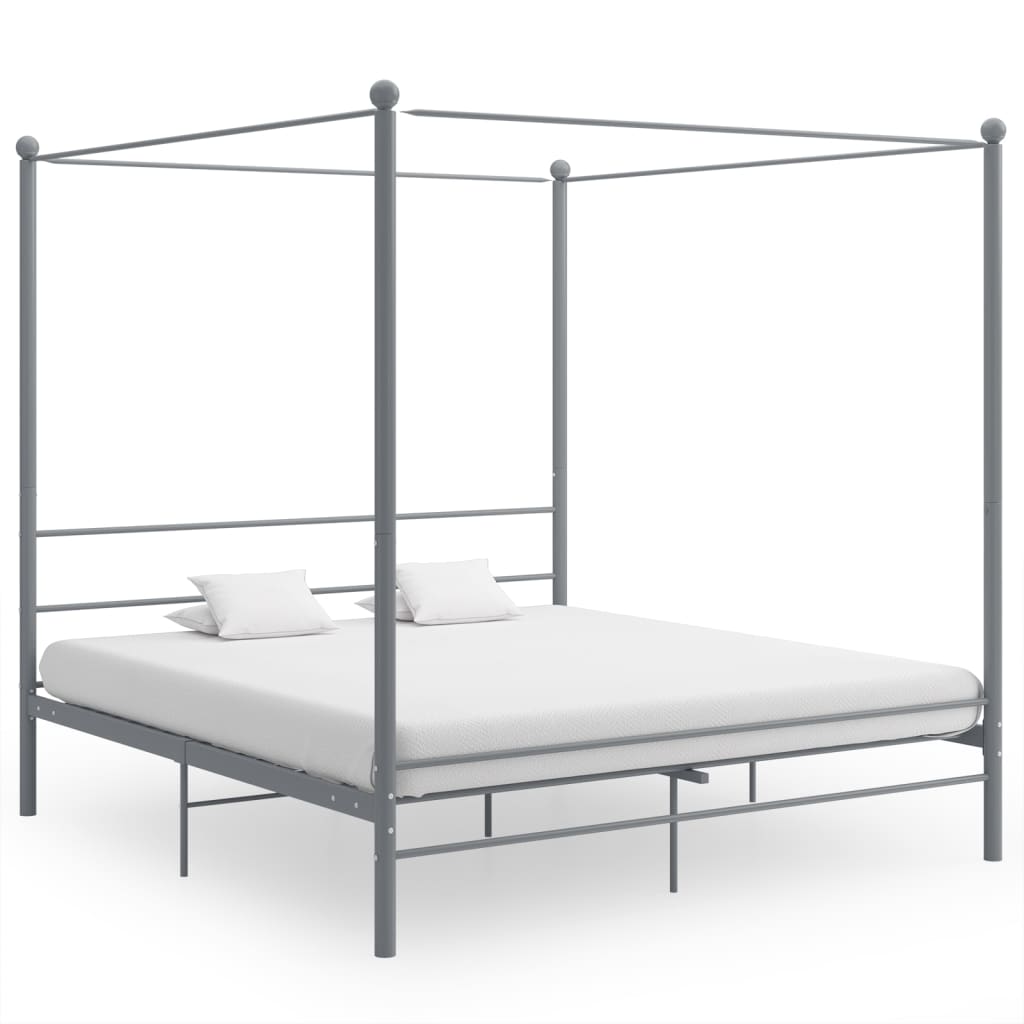 Canopy Bed Frame Without Mattress Metal