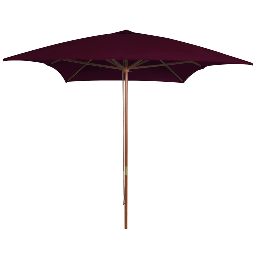 Garden Parasol With Wooden Pole 200X300 Cm