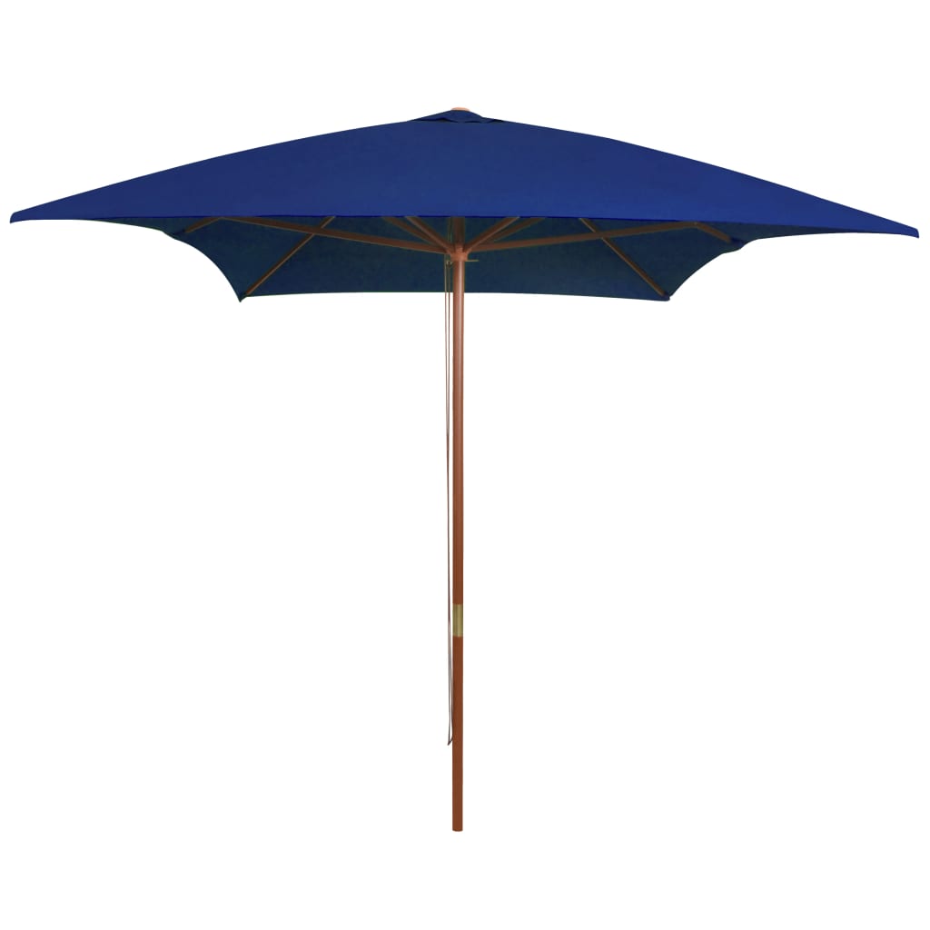 Garden Parasol With Wooden Pole 200X300 Cm