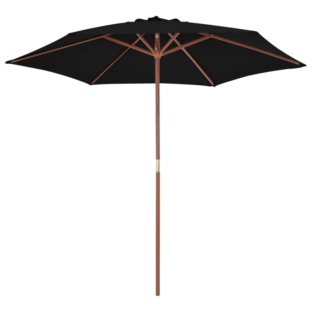 Garden Parasol With Wooden Pole 270 Cm