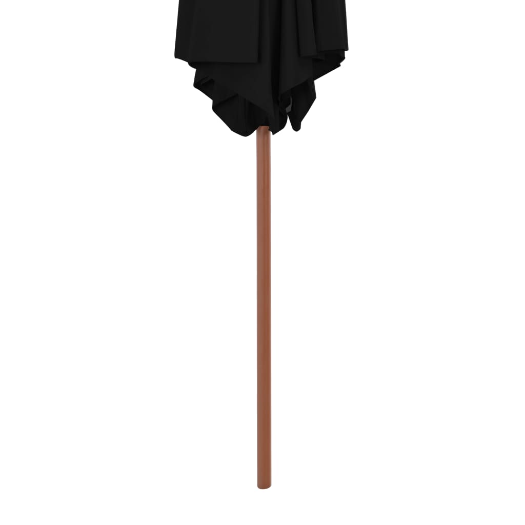Garden Parasol With Wooden Pole 270 Cm