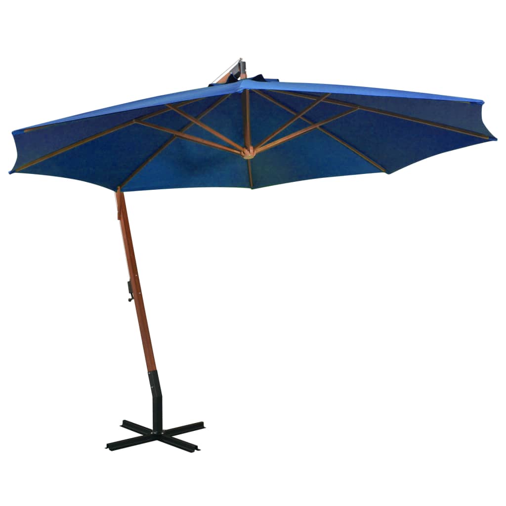 Hanging Garden Parasol With Pole Solid Fir Wood