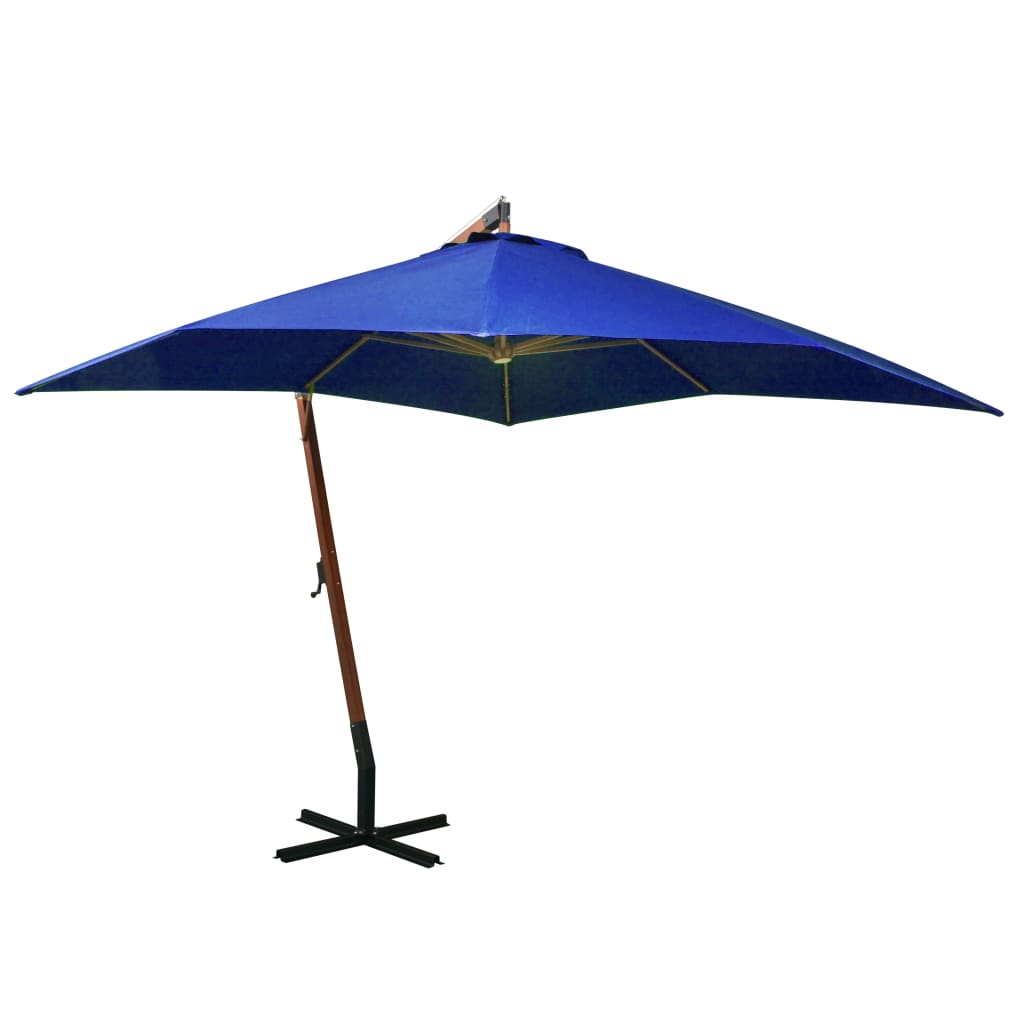 Hanging Garden Parasol With Pole Solid Fir Wood