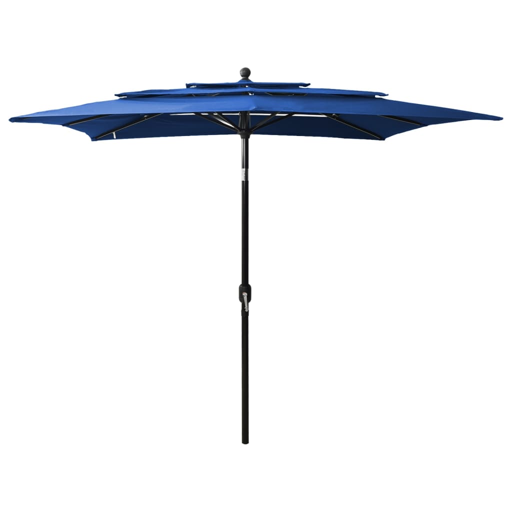 3-Tier Garden Parasol With Aluminium Pole