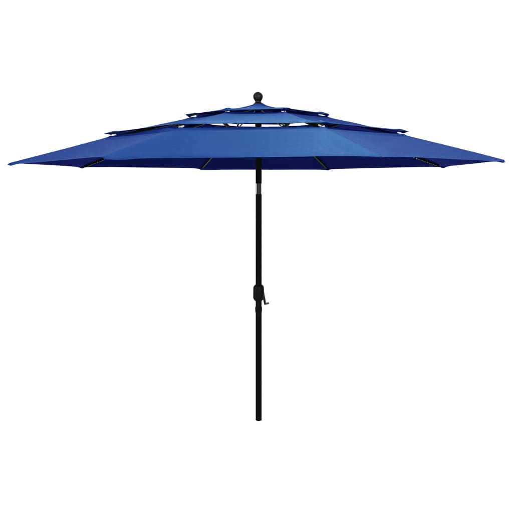 3-Tier Garden Parasol With Aluminium Pole
