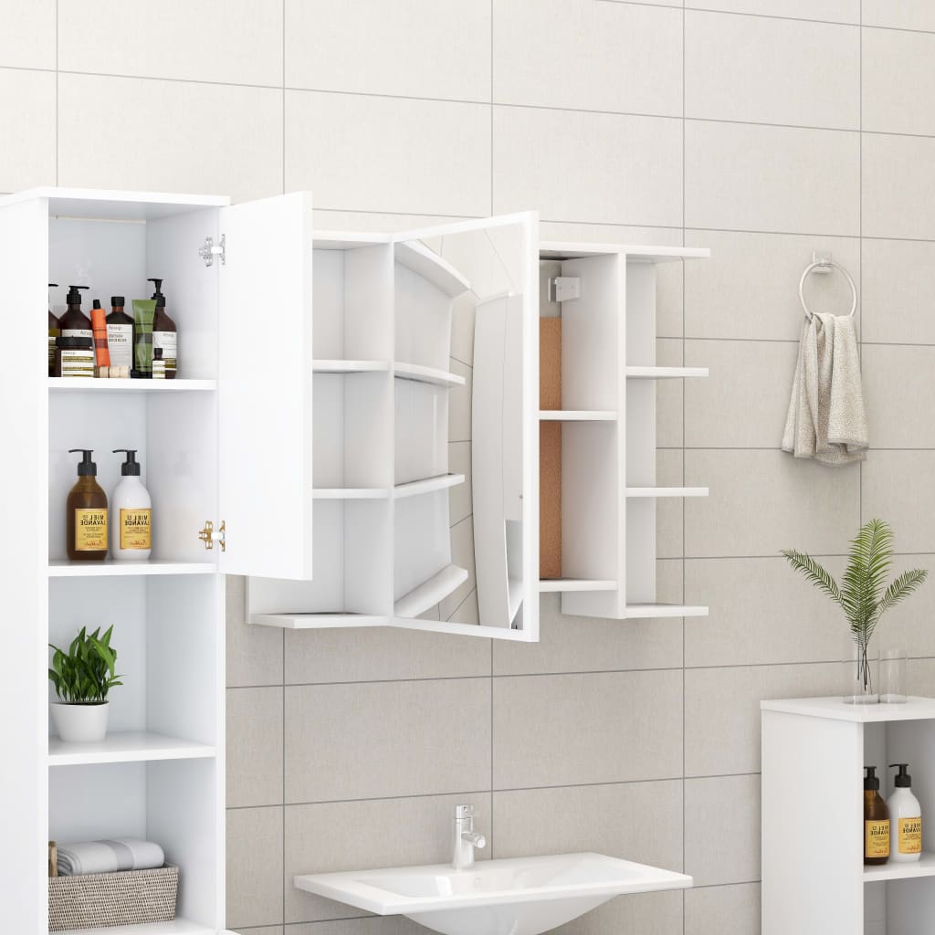 3 Piece Bathroom Furniture Set Engineered Wood