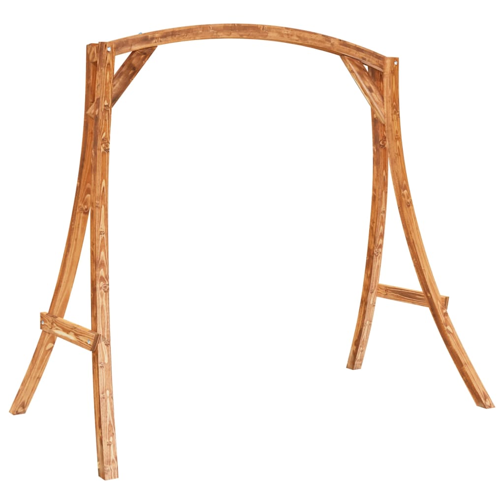 Swing Frame Solid Bent Wood With Teak Finish