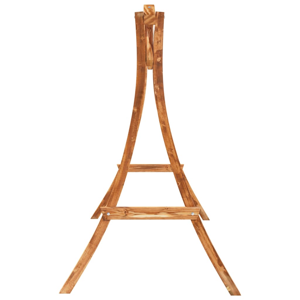Swing Frame Solid Bent Wood With Teak Finish