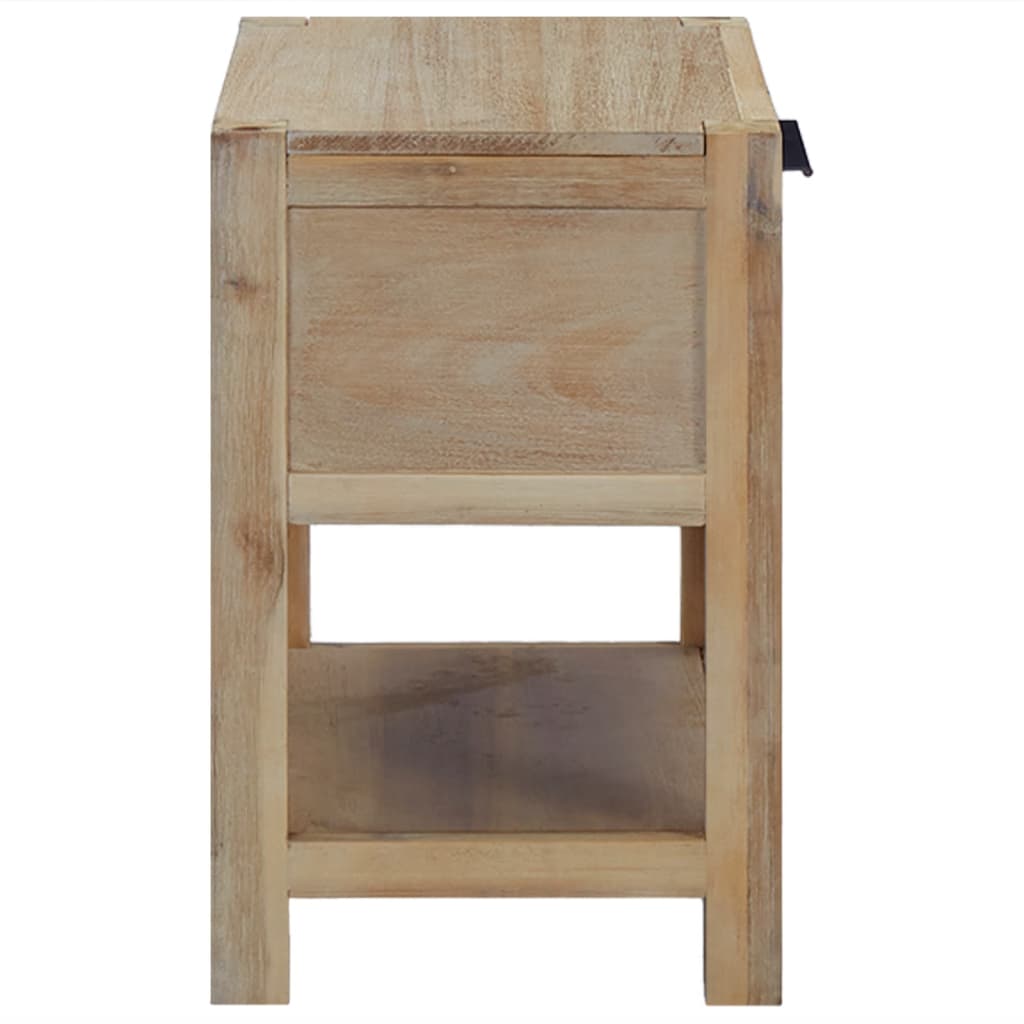 Nightstands With Drawers 2 Pcs 40X30X48 Cm Solid Acacia Wood