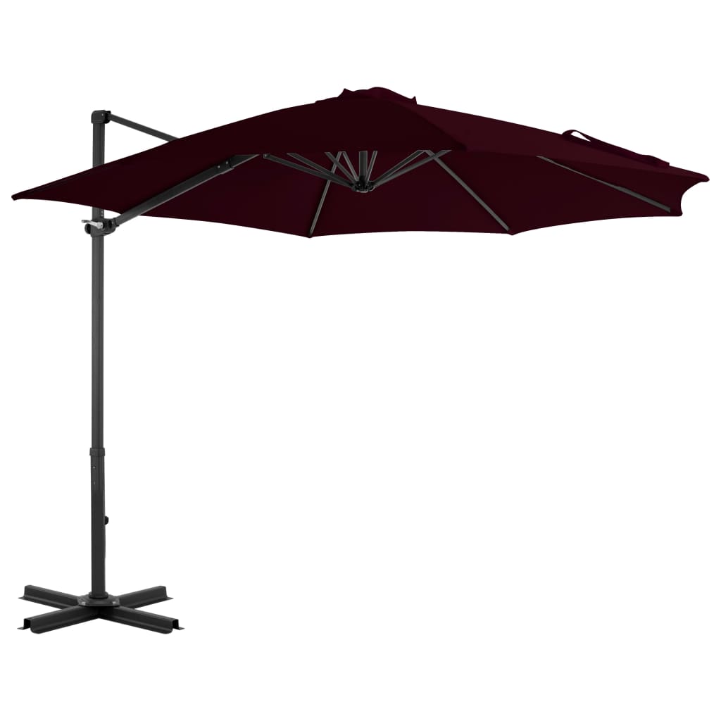 Cantilever Garden Parasol With Aluminium Pole Azure 300 Cm