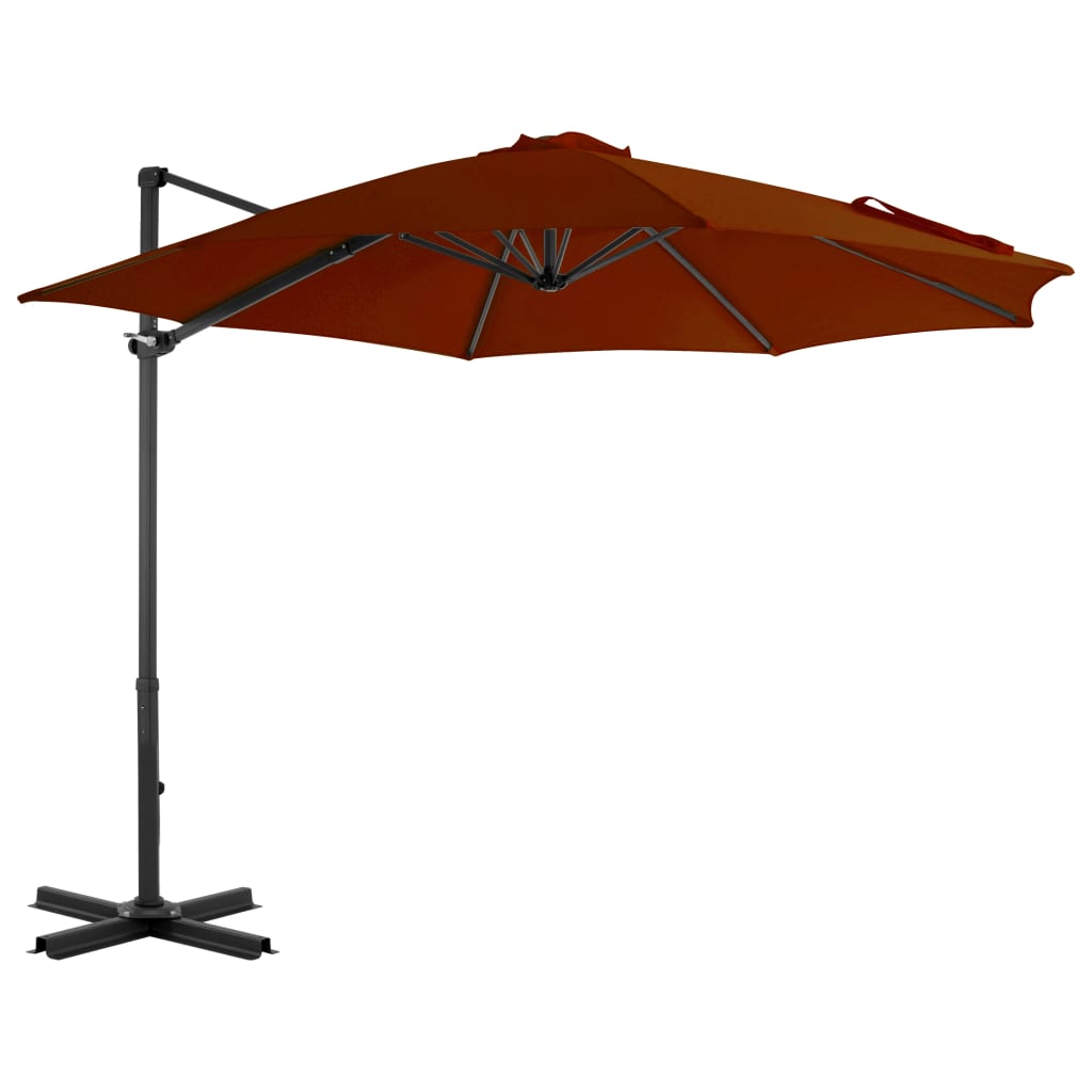 Cantilever Garden Parasol With Aluminium Pole Azure 300 Cm