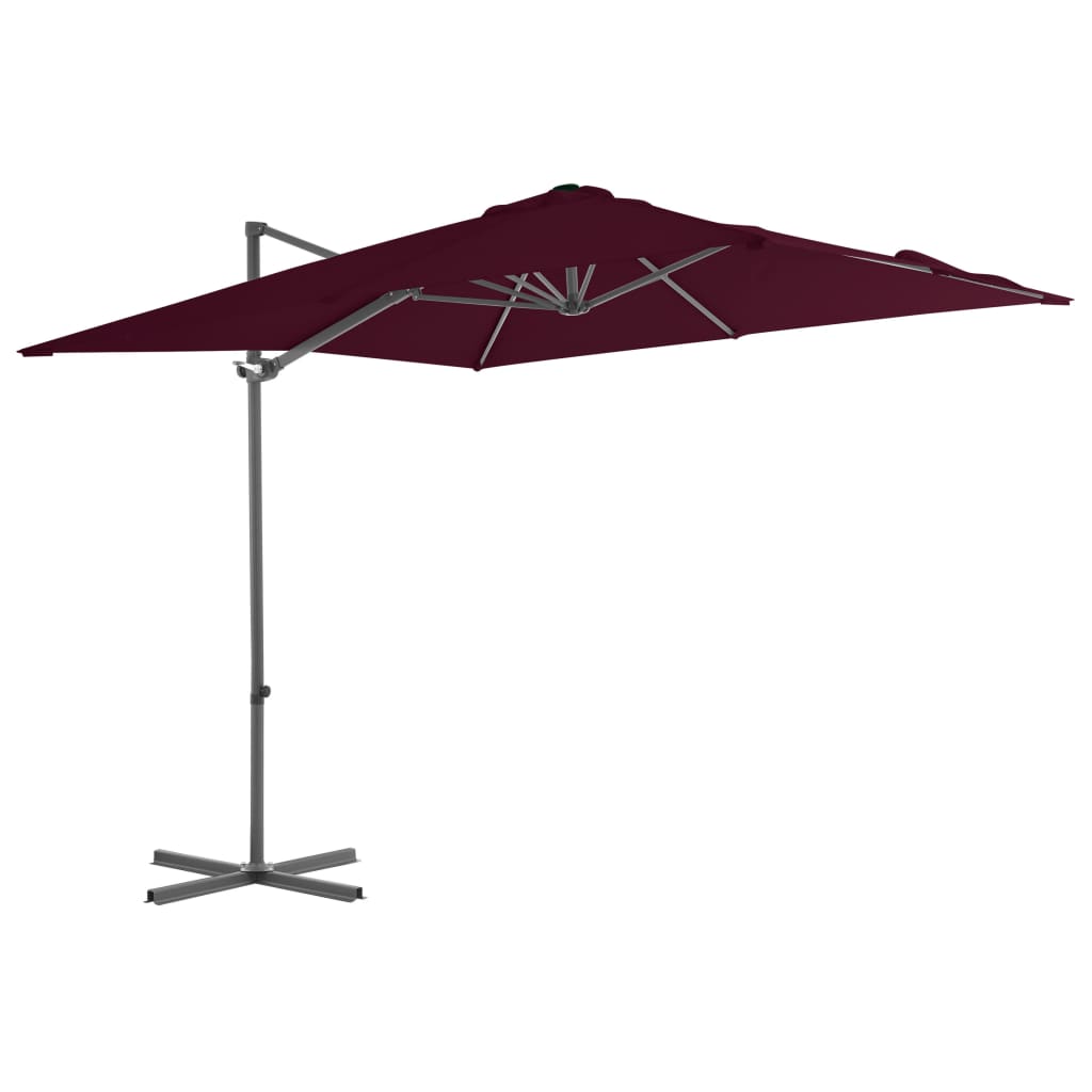Cantilever Garden Parasol With Steel Pole 300 Cm