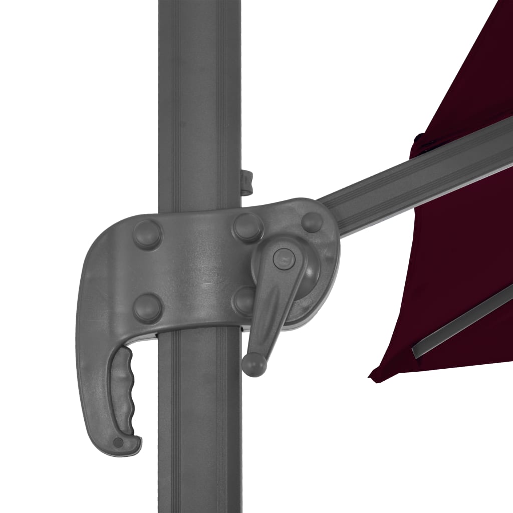 Cantilever Garden Parasol With Aluminium Pole