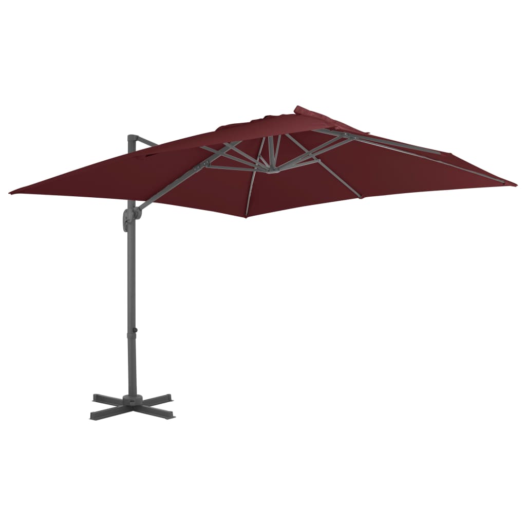 Cantilever Garden Parasol With Aluminium Pole