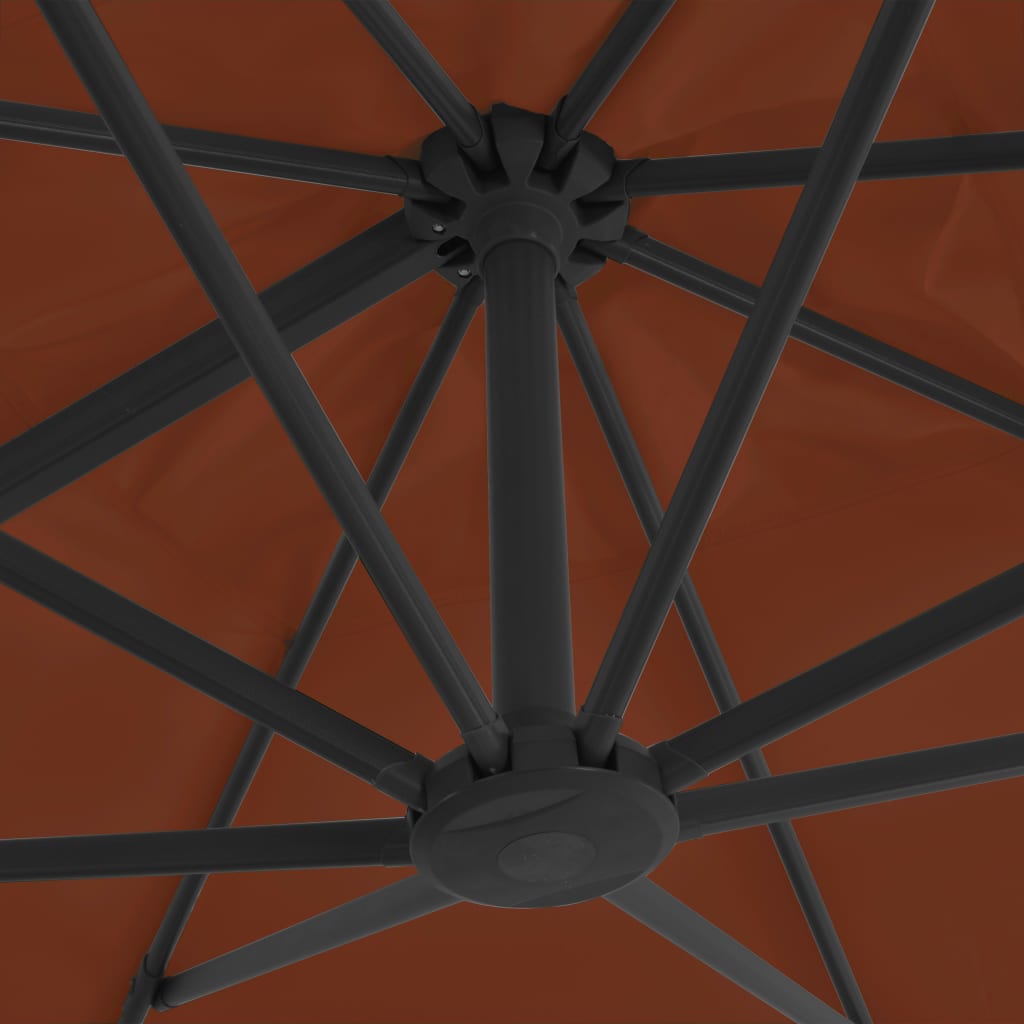 Cantilever Garden Parasol With Aluminium Pole