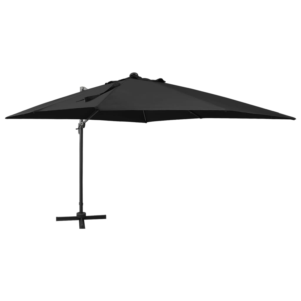 Cantilever Garden Parasol With Pole And Led Lights 300 Cm