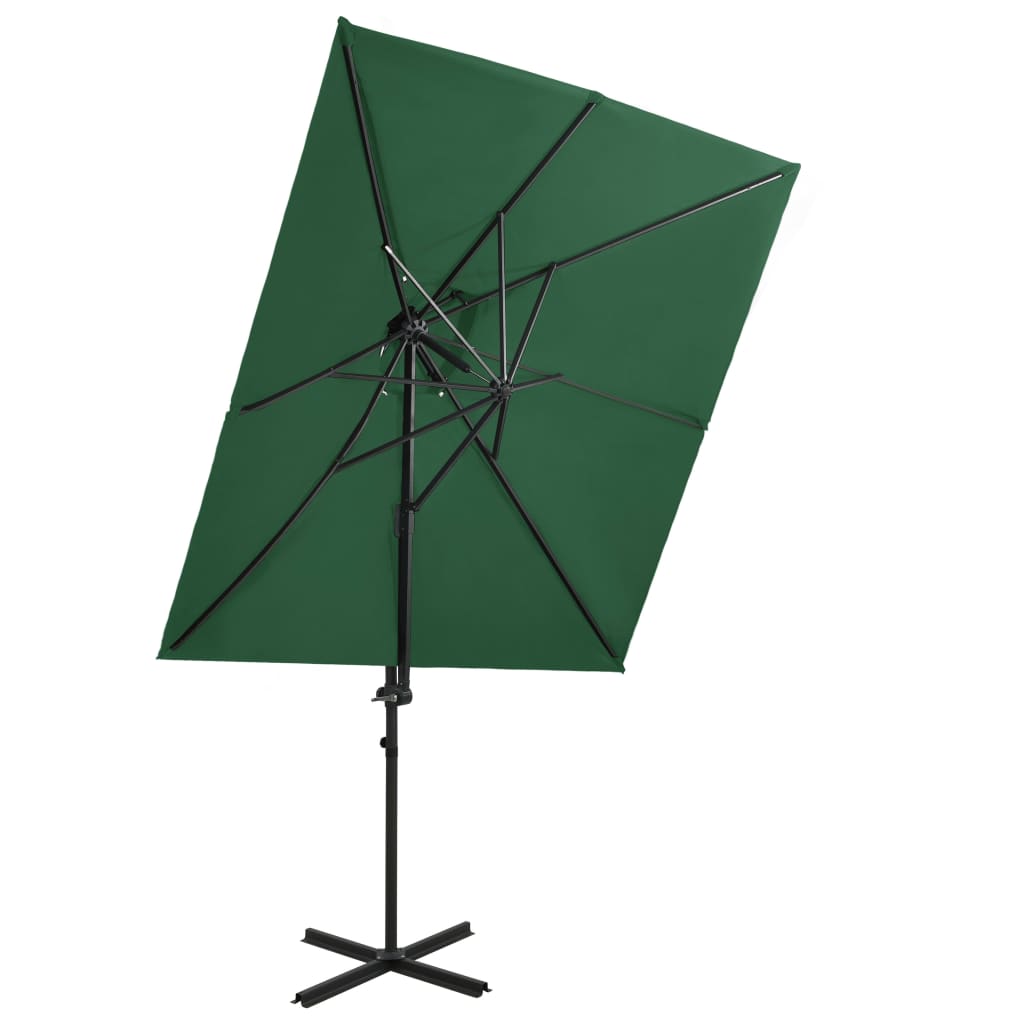Cantilever Garden Parasol With Double Top 250X250 Cm