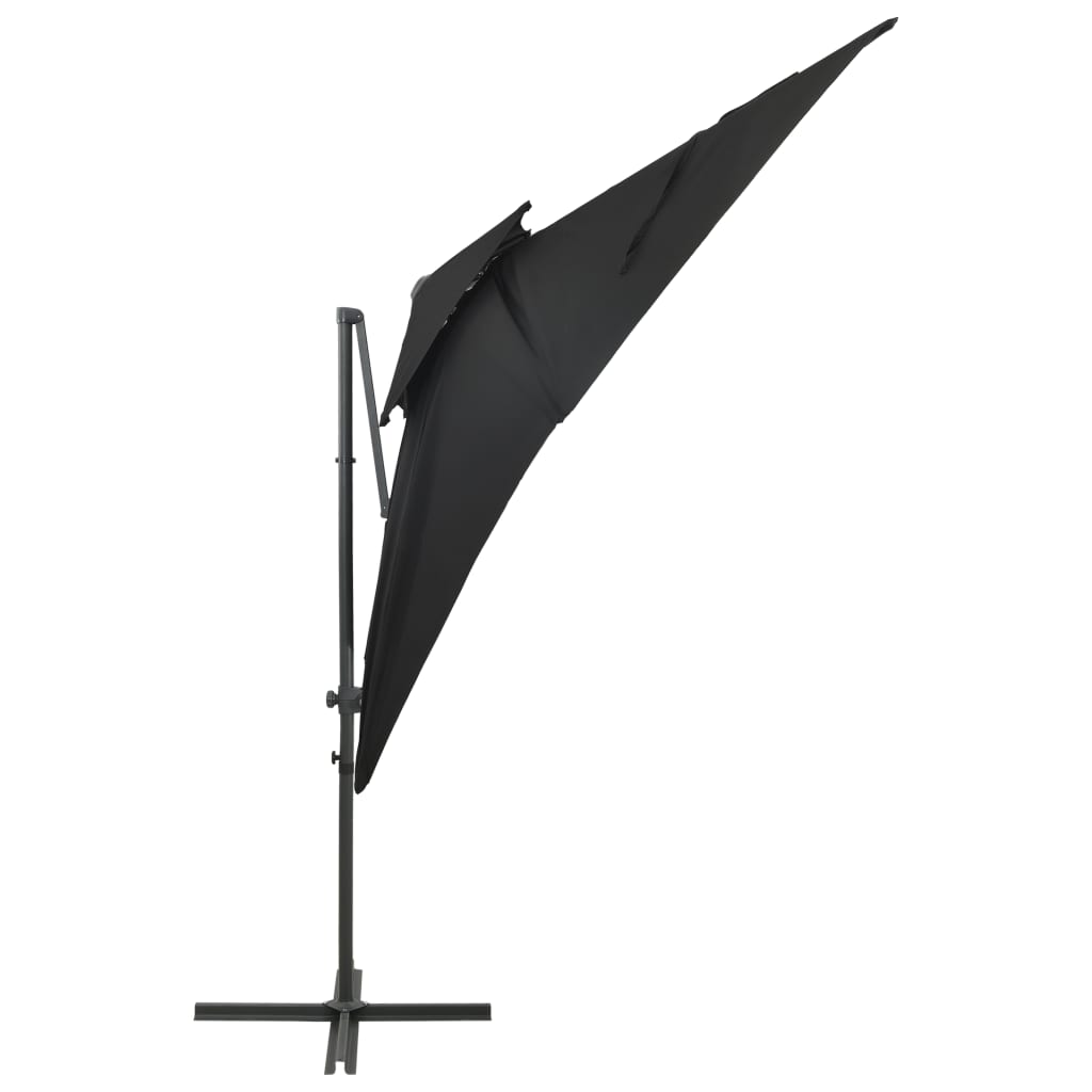 Cantilever Garden Parasol With Double Top 250X250 Cm