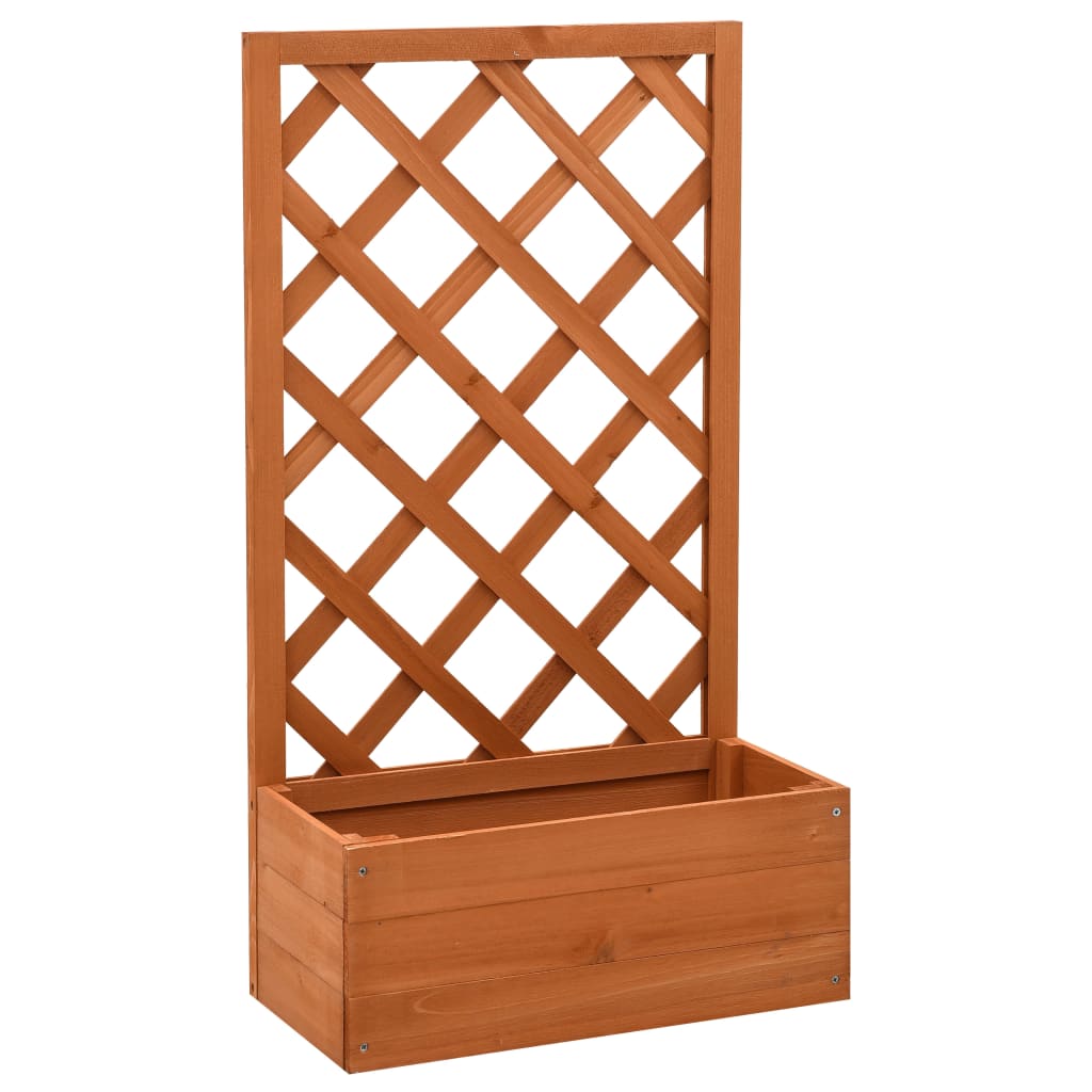 Garden Trellis Planter 50X25X90 Cm Solid Firwood