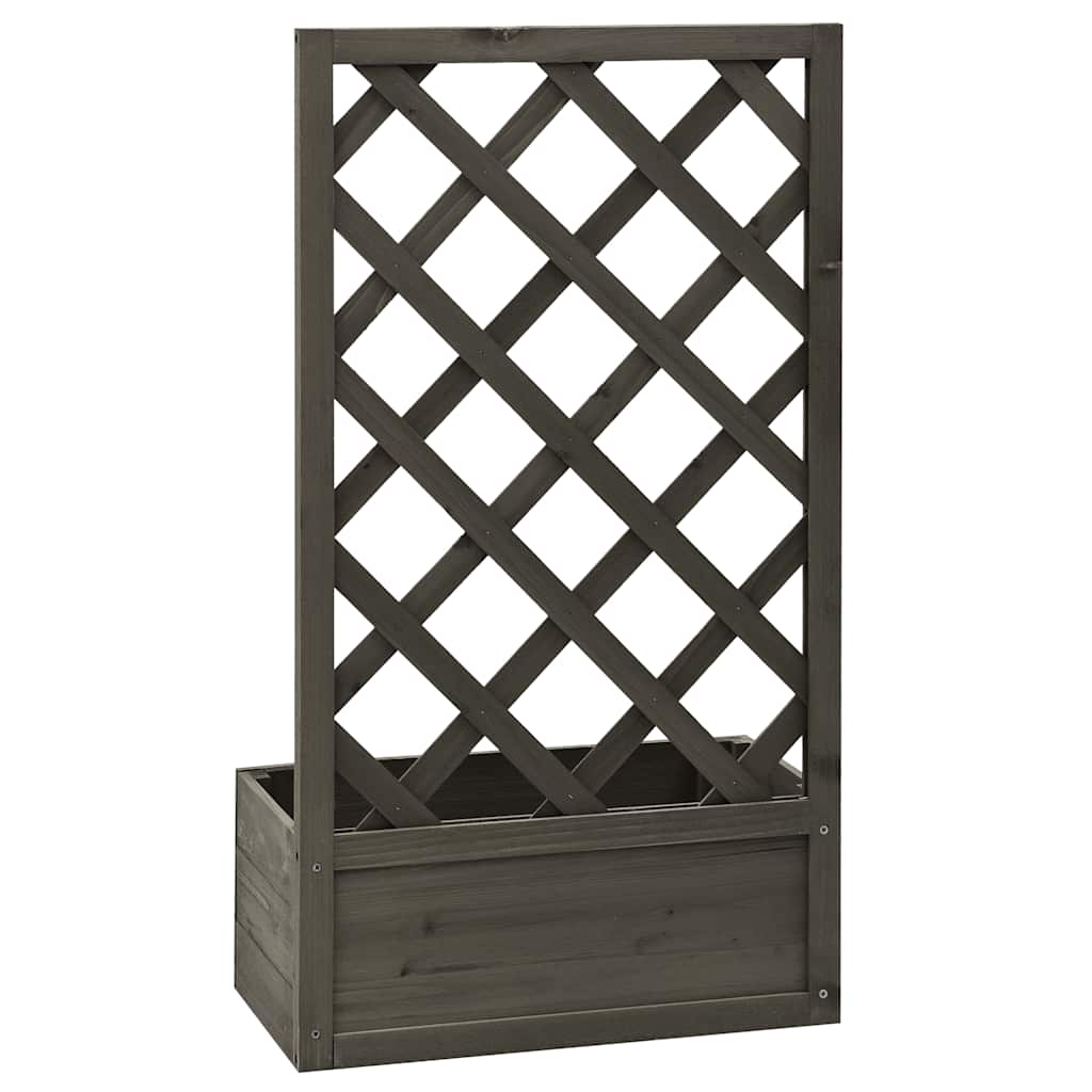Garden Trellis Planter 50X25X90 Cm Solid Firwood