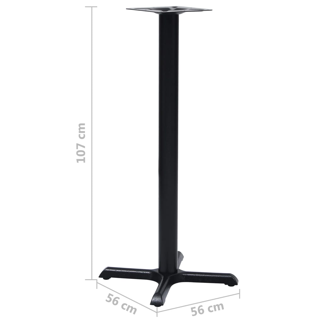 Bistro Table Leg Black Cast Iron