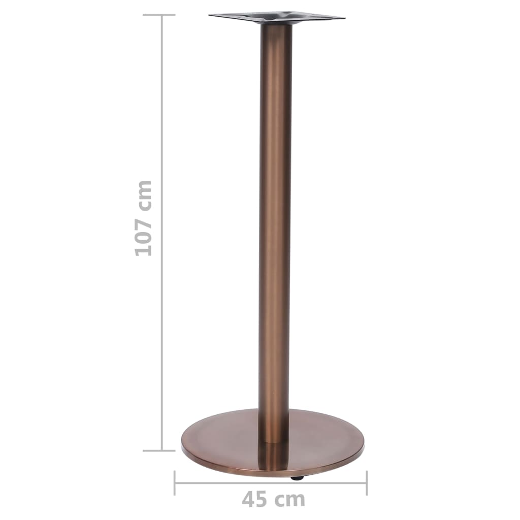 Bistro Table Leg Gold Ø45X107 Cm Stainless Steel