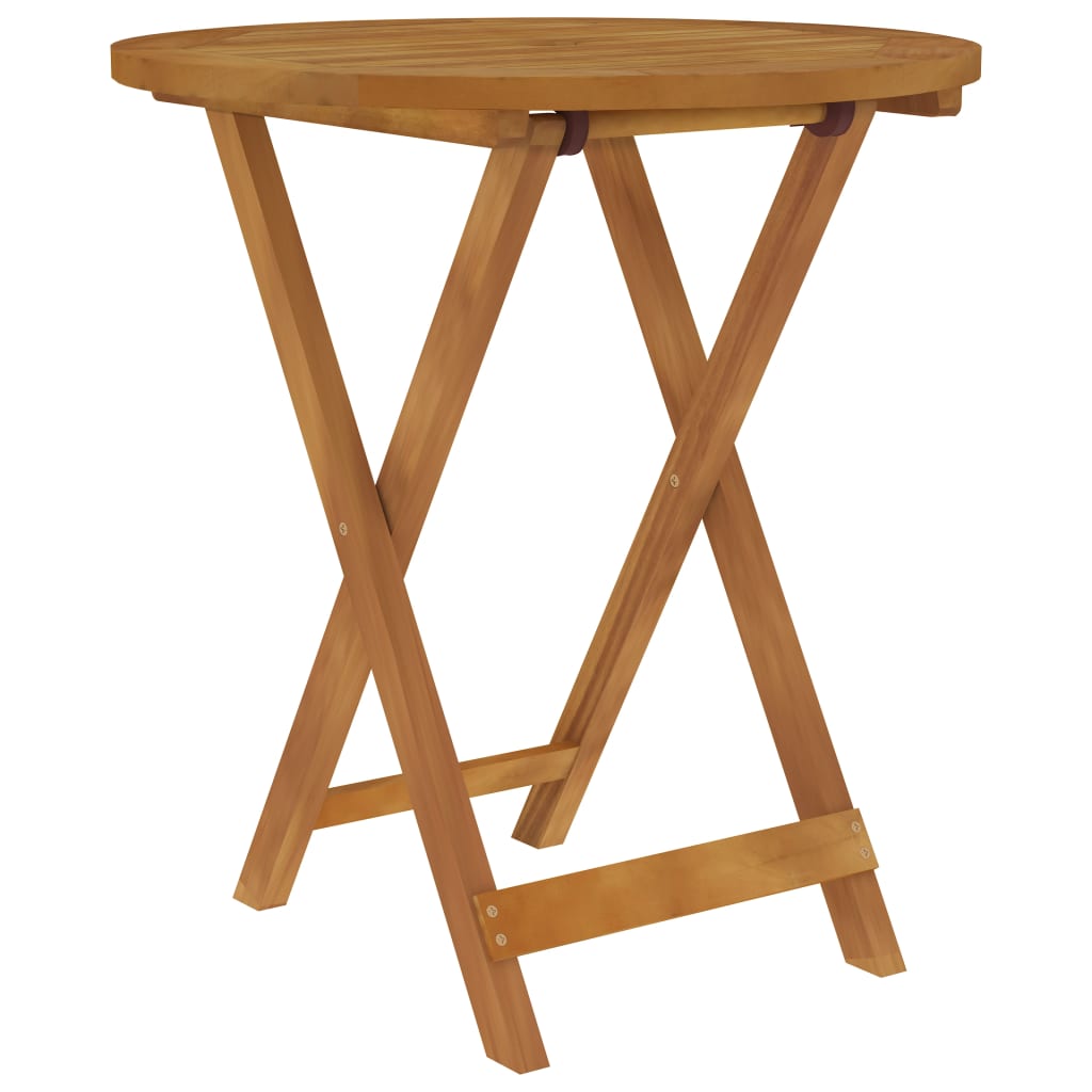 3 Piece Folding Garden Dining Set Solid Acacia Wood 70 Cm