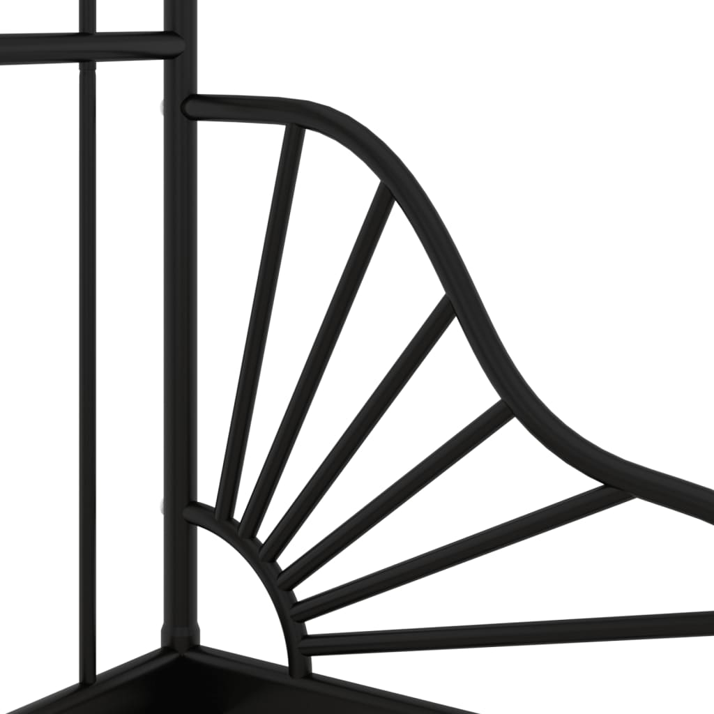 Extendable Bed Frame Without Mattress Metal 80X130/200 Cm