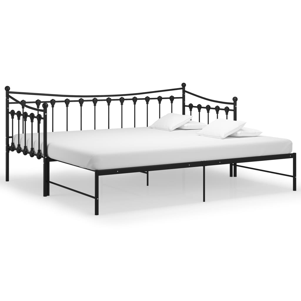 Pull-Out Sofa Bed Frame Without Mattress Metal 90X200 Cm