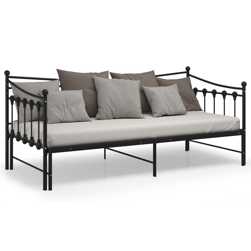 Pull-Out Sofa Bed Frame Without Mattress Metal 90X200 Cm