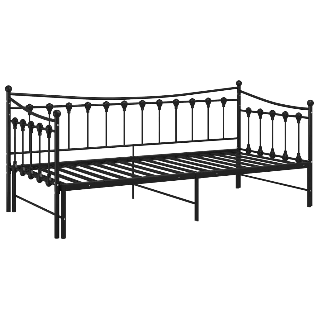 Pull-Out Sofa Bed Frame Without Mattress Metal 90X200 Cm