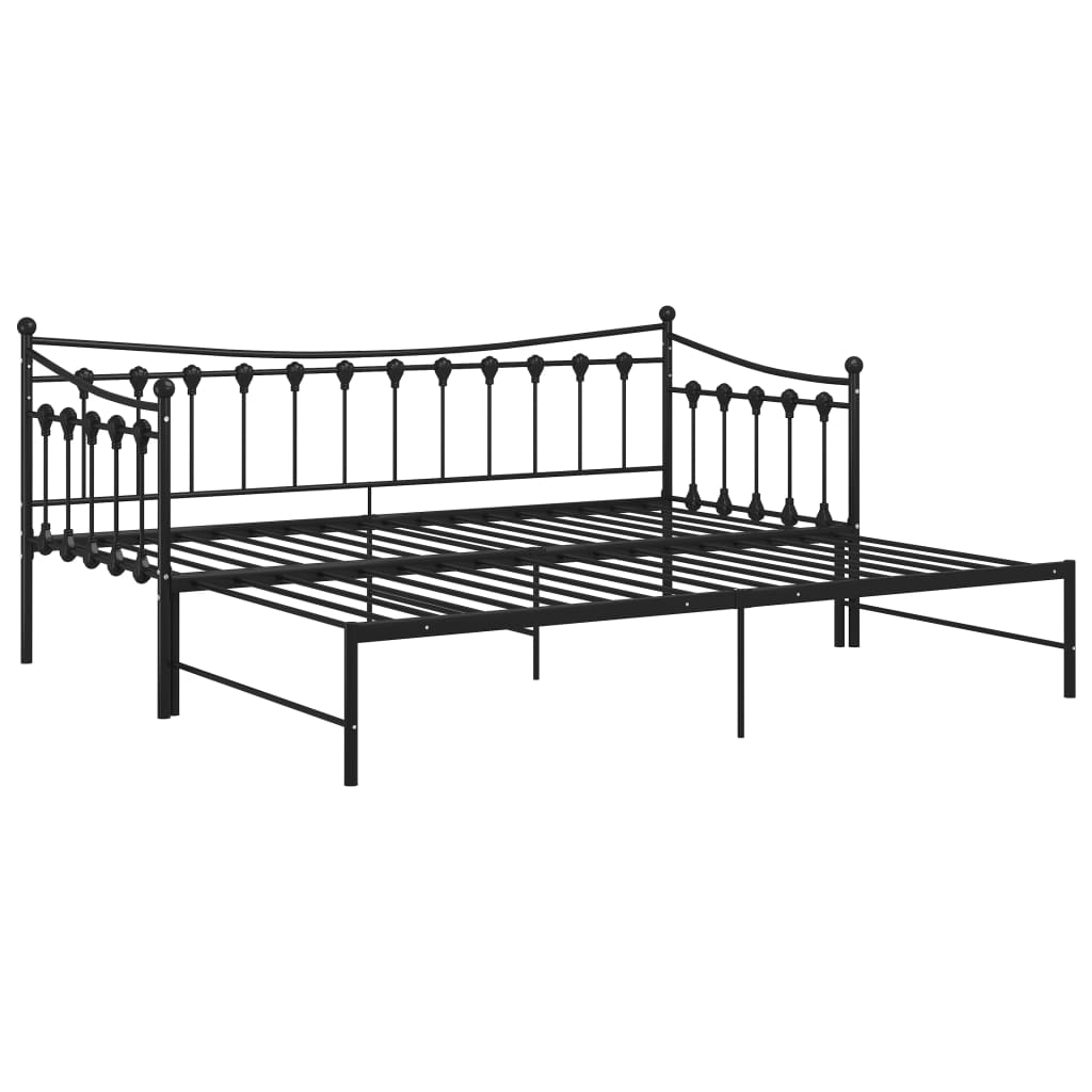 Pull-Out Sofa Bed Frame Without Mattress Metal 90X200 Cm