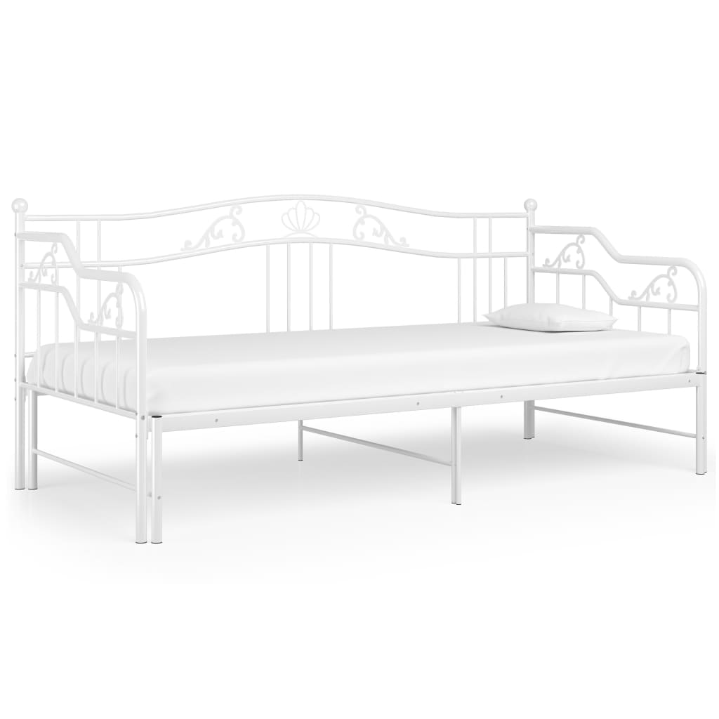 Pull-Out Sofa Bed Frame Without Mattress Metal 90X200 Cm