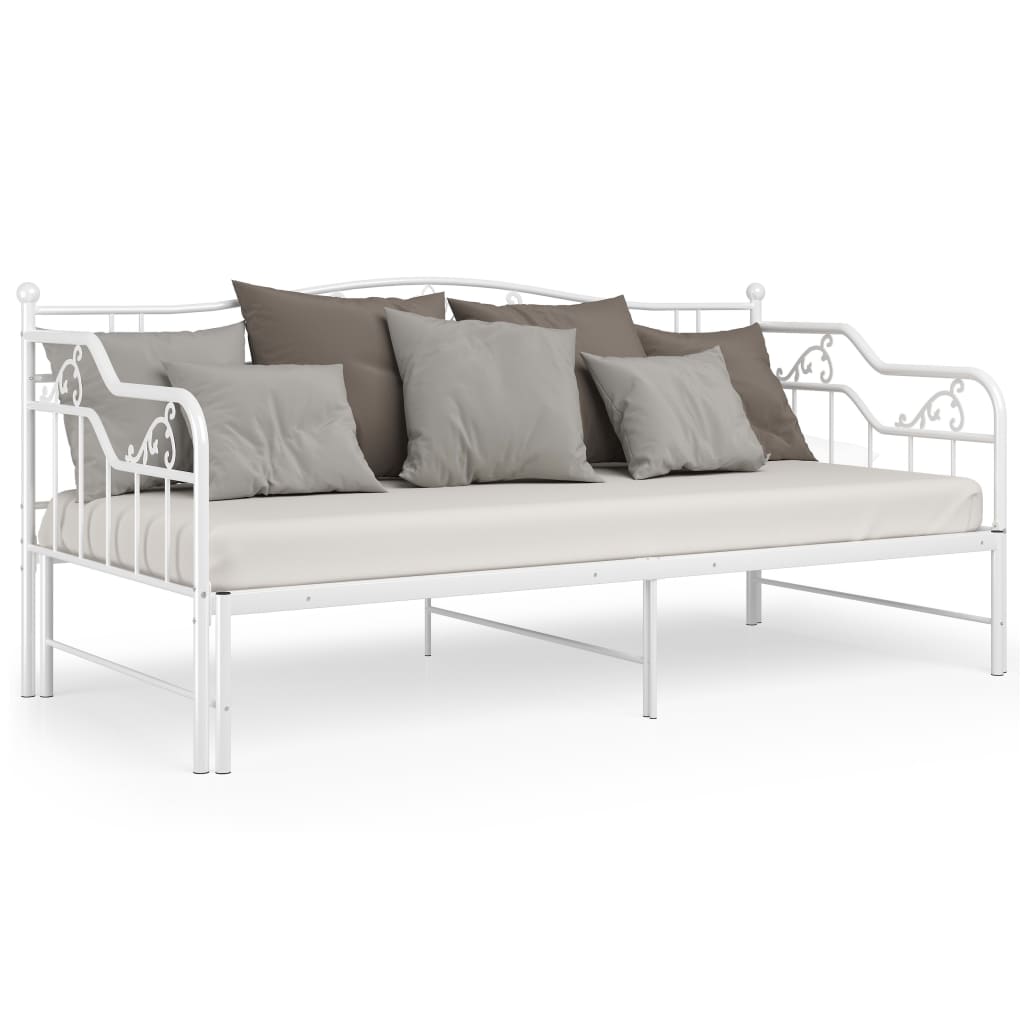 Pull-Out Sofa Bed Frame Without Mattress Metal 90X200 Cm