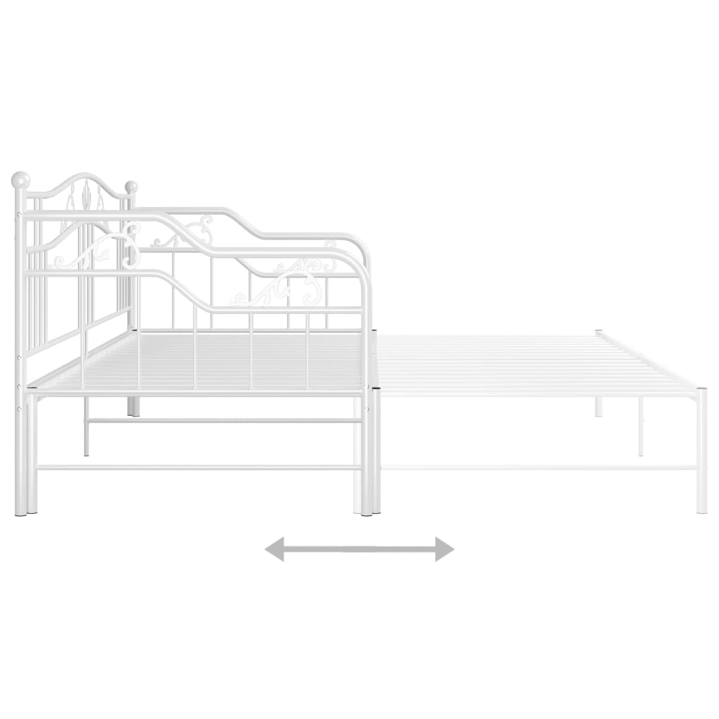 Pull-Out Sofa Bed Frame Without Mattress Metal 90X200 Cm