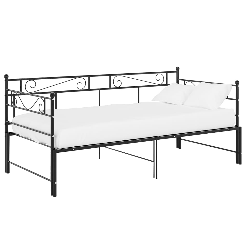 Pull-Out Sofa Bed Frame Without Mattress Metal 90X200 Cm