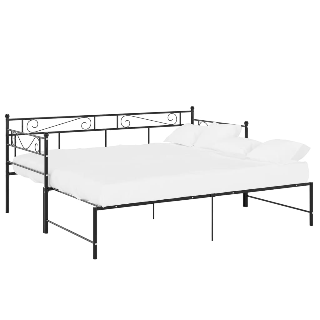 Pull-Out Sofa Bed Frame Without Mattress Metal 90X200 Cm