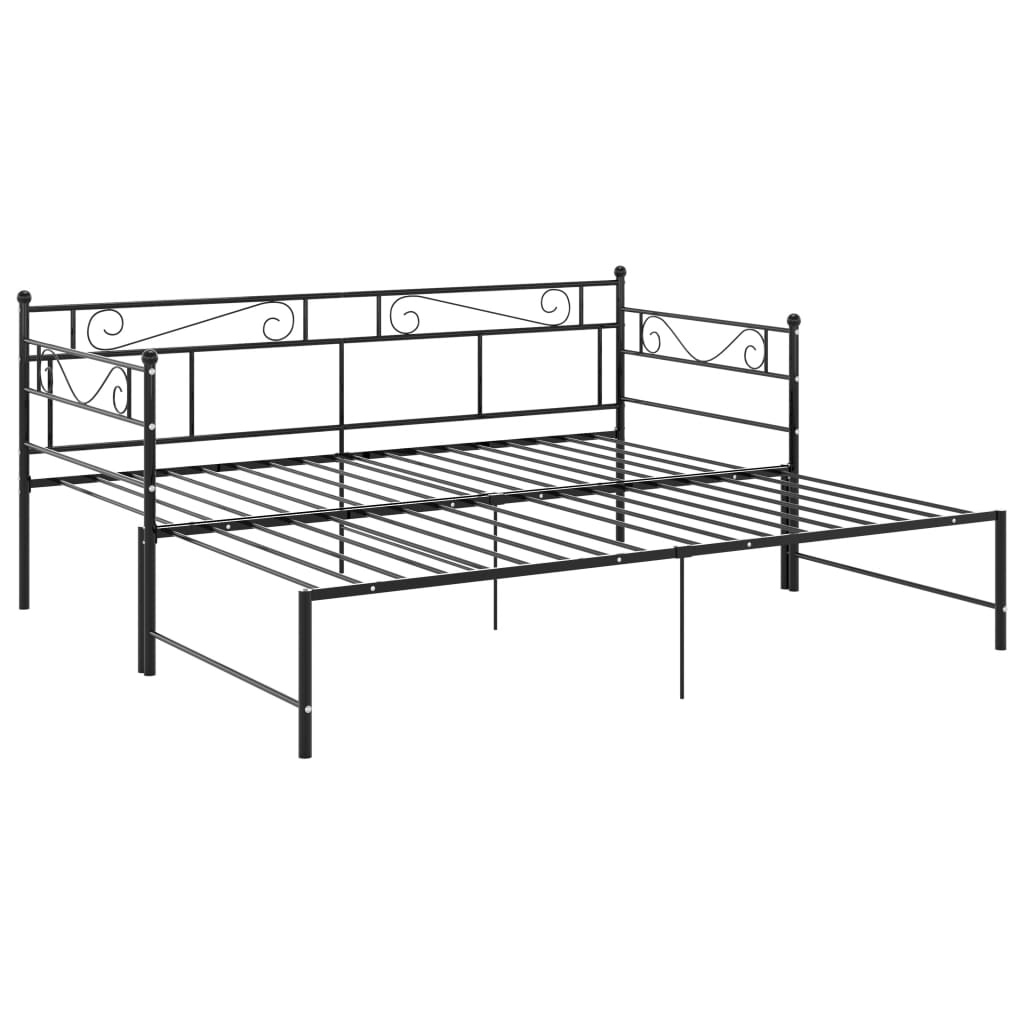 Pull-Out Sofa Bed Frame Without Mattress Metal 90X200 Cm