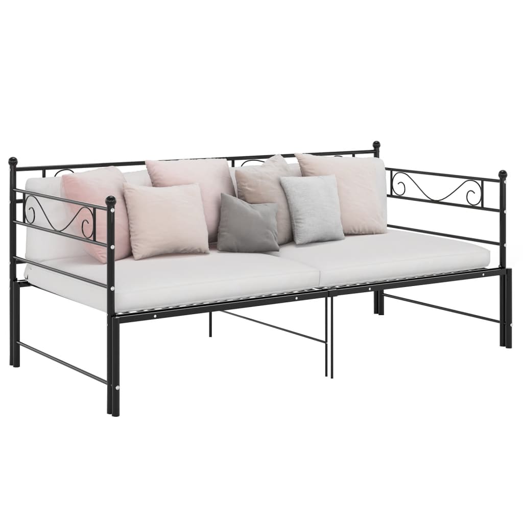 Pull-Out Sofa Bed Frame Without Mattress Metal 90X200 Cm