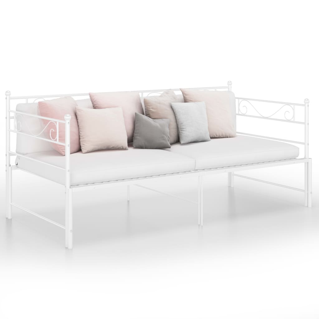Pull-Out Sofa Bed Frame Without Mattress Metal 90X200 Cm