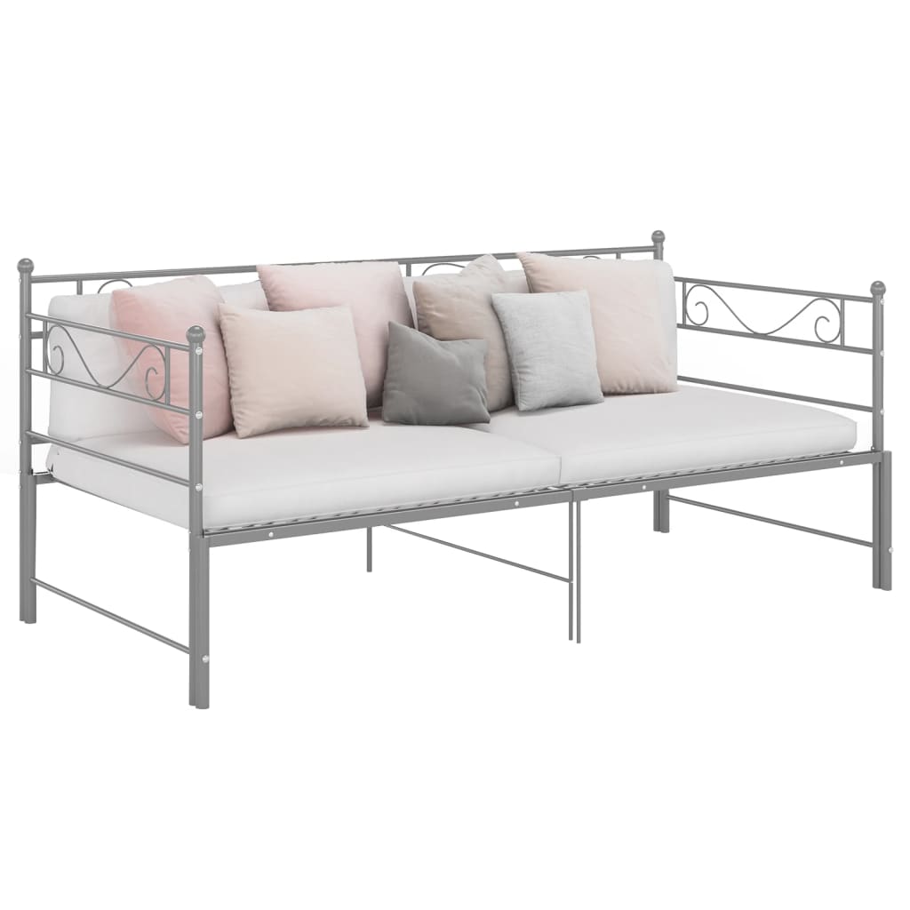 Pull-Out Sofa Bed Frame Without Mattress Metal 90X200 Cm