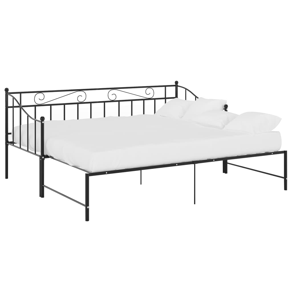 Pull-Out Sofa Bed Frame Without Mattress Metal 90X200 Cm
