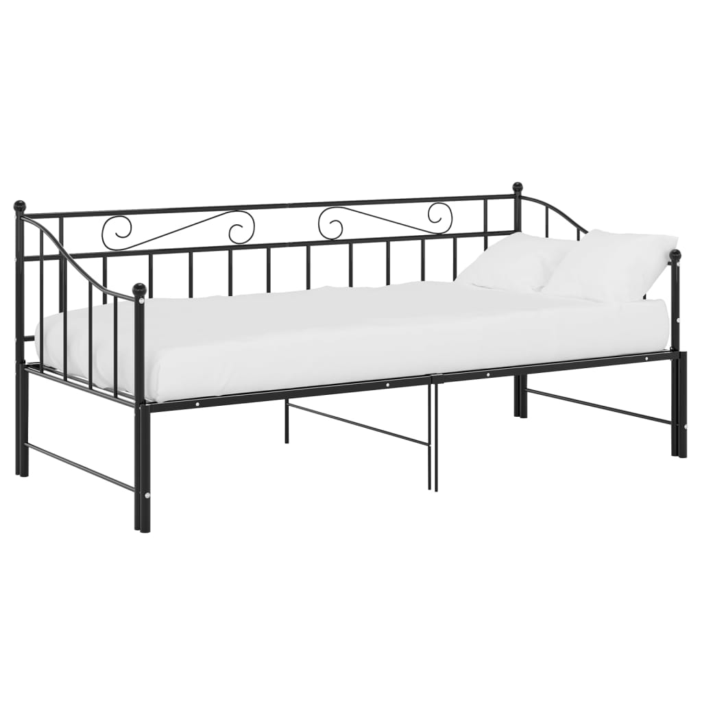 Pull-Out Sofa Bed Frame Without Mattress Metal 90X200 Cm